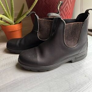 BLUNDSTONE 1942 Leather Boots Black with Bronze/Gold/Copper Glitter